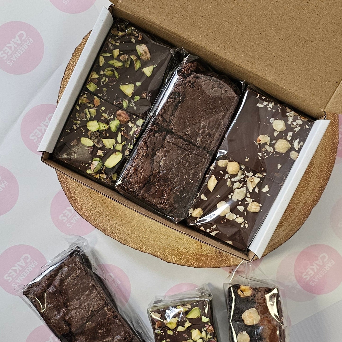 POSTAL - Six piece COMBO Classic Brownie Box (c.450g)